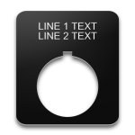 30mm Rectangular legend plate, 2 lines 30mm Rectangular legend plate, 2 lines
