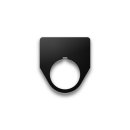 Plastic Legend Plate - 30mm Traditional - Blank