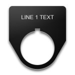 30mm Traditional legend plate, 1 line 30mm Traditional legend plate, 1 line