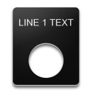 Plastic Legend Plate - 16mm - 1 Line Plastic Legend Plate - 16mm - 1 Line