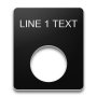 Plastic Legend Plate - 16mm - 1 Line