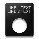 Plastic Legend Plate - 16mm - 2 Lines Plastic Legend Plate - 16mm - 2 Lines