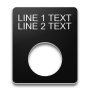 Plastic Legend Plate - 16mm - 2 Lines