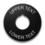 22mm Round legend plate, Any Text or Color