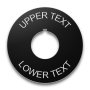 Plastic Legend Plate - 22mm Round - Any Text or Color
