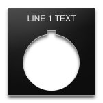 30mm 800T legend plate, 1 line 30mm 800T legend plate, 1 line