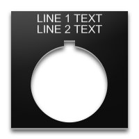 Plastic Legend Plate - 30mm 800T - 2 Lines
