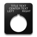 Plastic Legend Plate - 30mm Rectangular - Selector Switch