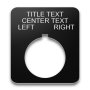 Plastic Legend Plate - 30mm Rectangular - Selector Switch
