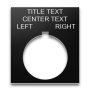 Plastic Legend Plate - 30mm 800T Jumbo - Selector Switch