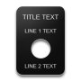 Plastic Legend Plate - Toggle Switch - 1/2"