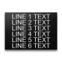 Plastic Nameplate - 5" x 7" - 5/8" Text