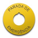 22mm Spanish Emergency Stop Legend Plate