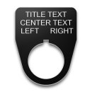 Plastic Legend Plate - 22mm Traditional - Selector Switch