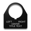 Plastic Legend Plate - 30mm Traditional 180 - Selector Switch