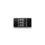 Plastic Nameplate - 2" x 4" - 1/2" Text