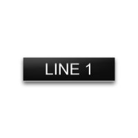 Plastic Nameplate - 1/2" x 2" - 1/4" Text