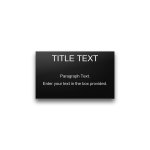 3" x 5" engraved plastic nameplate