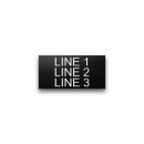 Plastic Nameplate - 4" x 8" - 1" Text