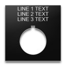 Plastic Legend Plate - 30mm 800T Size - 22mm Hole
