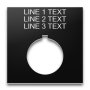 Plastic Legend Plate - 30mm 800T Size - 22mm Hole