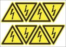 Shock Hazard Labels - Set of 8 Shock Hazard Labels - Set of 8