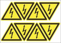 (image for) Shock Hazard Decals