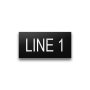 Plastic Nameplate - 1 1/2" x 3" - 3/4" Text
