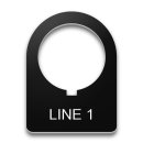 Plastic Legend Plate - 22mm AB 800F-180 11X Font L - 1 Line