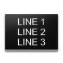 Plastic Legend Plate - 22mm M22 Insert Font S