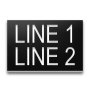 Plastic Legend Plate - 22mm M22 Insert Font L