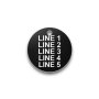 Engraved Heavy-Duty Plastic Valve Tag - 1 1/2" Round - 3/16" Text