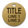engraved brass valve tag