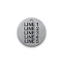 Engraved Stainless Steel Valve Tag - 1 1/2" Round - 3/16" Text
