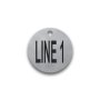 Engraved Stainless Steel Valve Tag - 1 1/2" Round - 3/4" Text