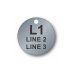 (image for) Engraved Stainless Steel Tag - 1.5" Round - Style 2