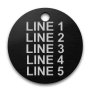 Engraved Anodized Aluminum Valve Tag - 1 1/2" Round - 3/16" Text