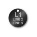 (image for) Engraved Aluminum Tag - 1.5" Round - Style 2