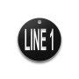 Engraved Heavy-Duty Plastic Valve Tag - 2" Round - 1" Text