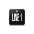 Engraved Heavy-Duty Plastic Valve Tag - 1 1/2" Square - 3/4" Text