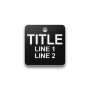 Engraved Heavy-Duty Plastic Valve Tag - 1 1/2" Square - 3/8" Text