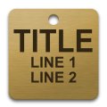 engraved brass conduit tag
