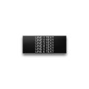 Plastic Nameplate - 1" x 2 1/2" - 1/8" Text