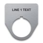 Stainless Steel Legend Plate - 30mm Traditional - 1 Line