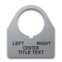 Stainless Steel Legend Plate - 30mm Traditional 180 - Selector Switch