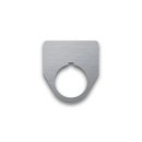 Stainless Steel Legend Plate - 30mm Traditional - Blank
