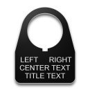 Plastic Legend Plate - 22mm Traditional 180 - Selector Switch