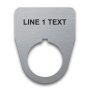 Stainless Steel Legend Plate - 22mm Traditional - 1 Line