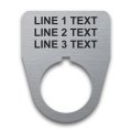Stainless steel 22mm legend plate Stainless steel 22mm legend plate
