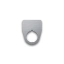 Stainless Steel Legend Plate - 22mm Traditional - Blank